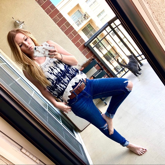 Young Threads Tops - YOUNG THREADS/ hi-low lace tank